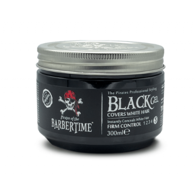 -BARBERTIME Black Gel Copertura Capelli Bianchi Tenuta Media 300ml-18,00 €
